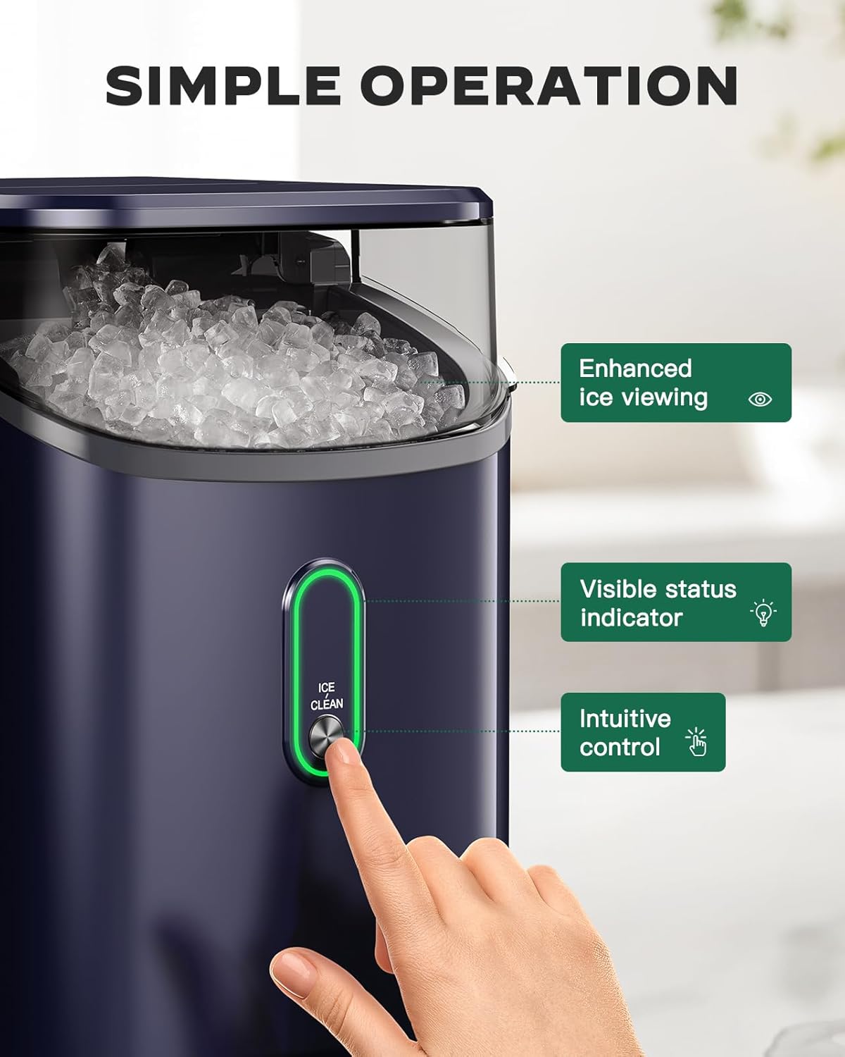 Countertop Nugget Ice Maker (33 Lbs)
