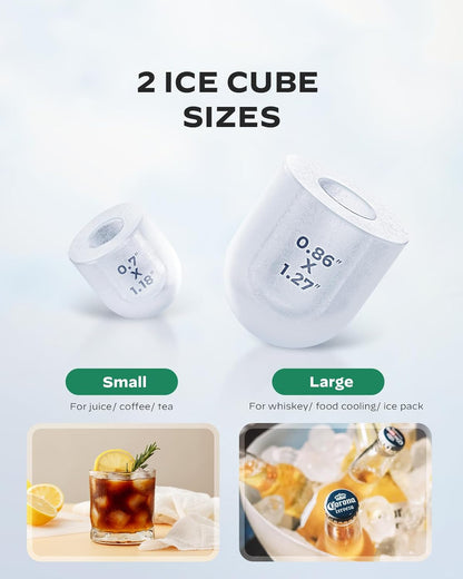 Countertop Bullet Ice Maker with Handle (26 Lbs)