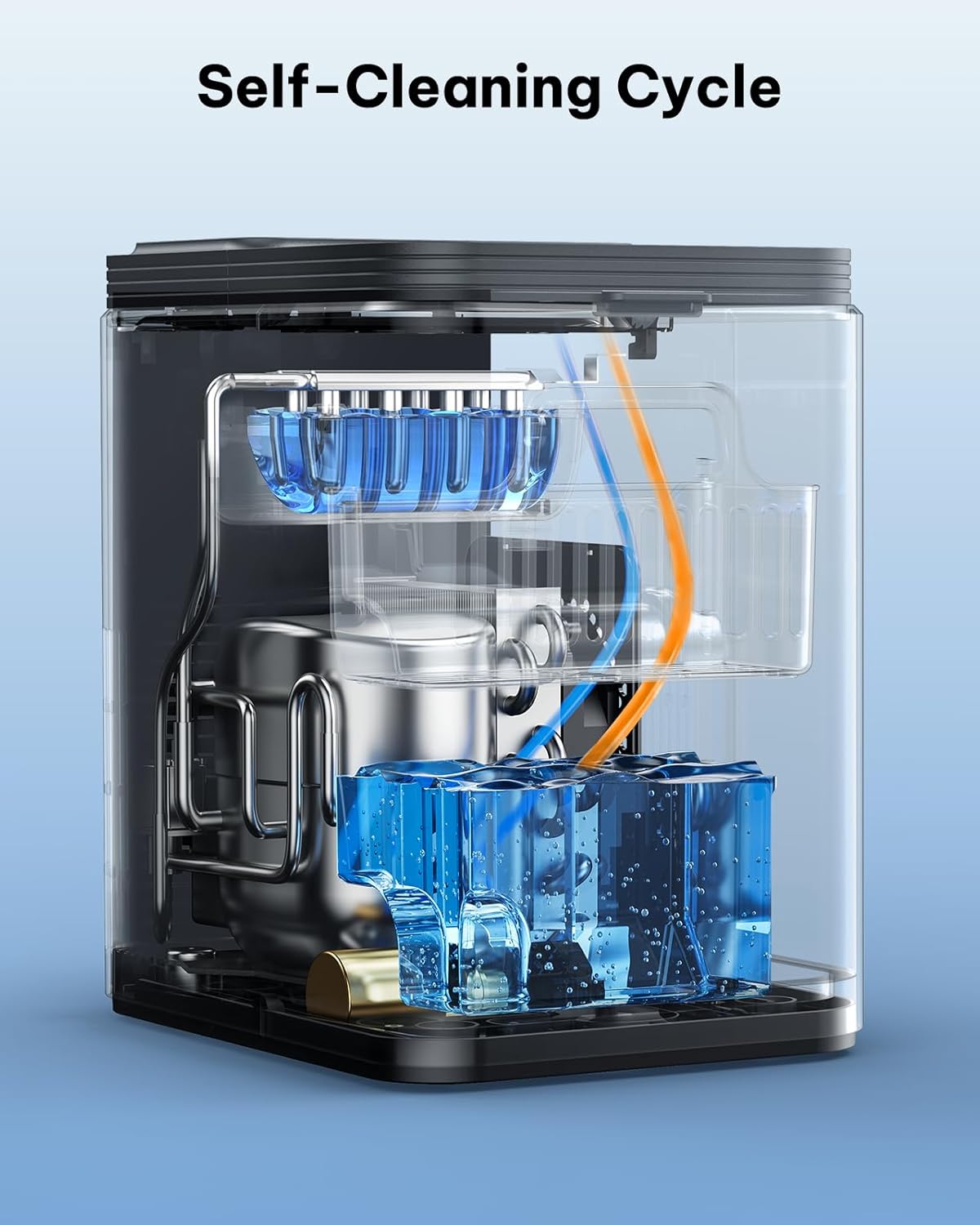 Silonn Ice Maker Countertop, 8 Ice Cubes in 6 Mins
