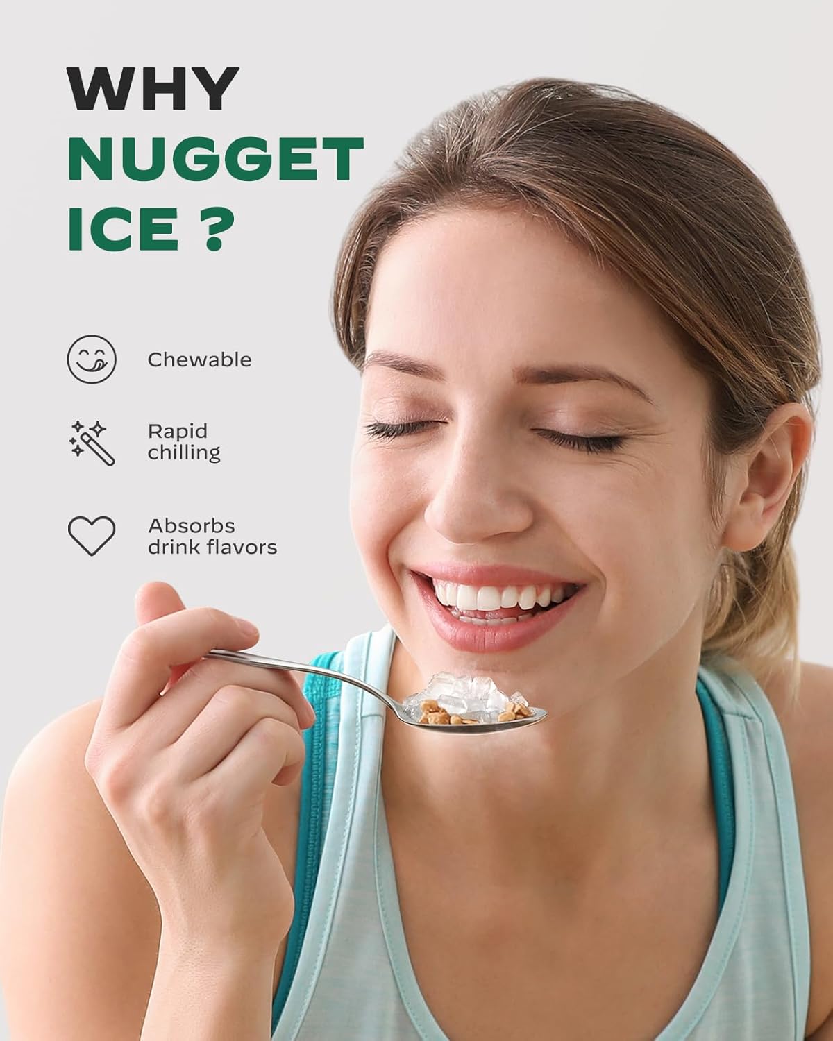 Countertop Nugget Ice Maker (33 Lbs)