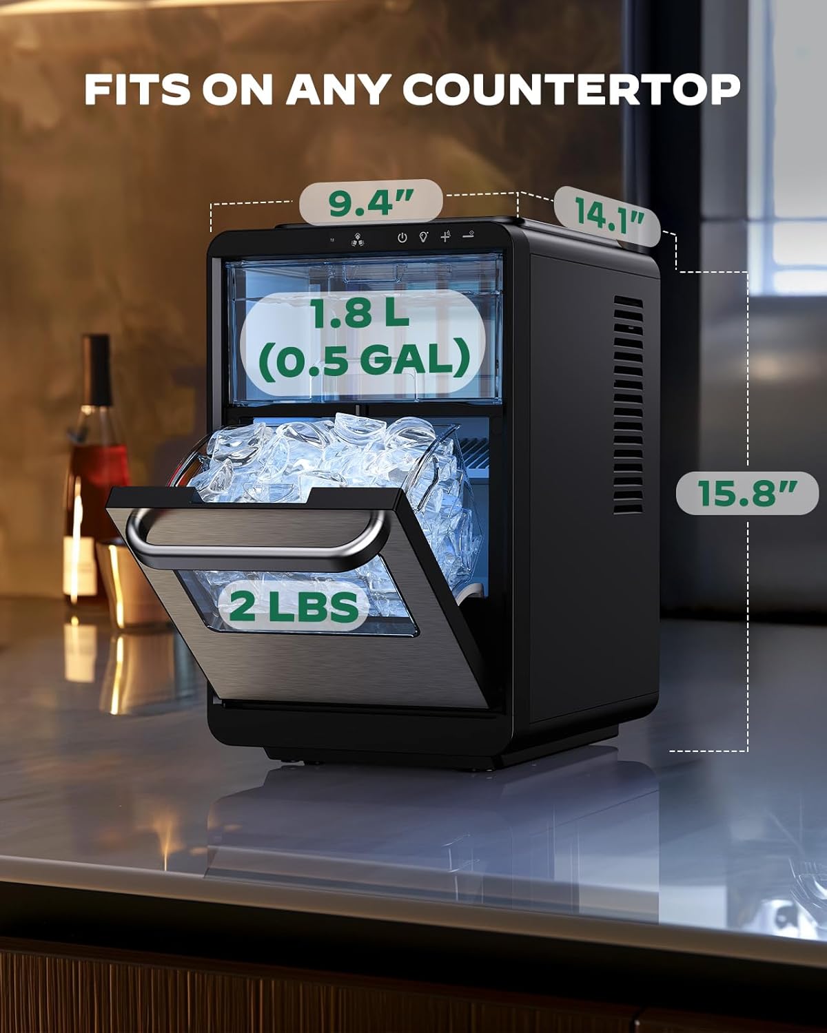 Silonn Crescent Ice Maker Countertop