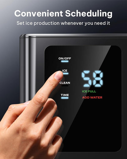 Silonn Nugget Ice Maker Countertop with 3L Detachable Water Tank